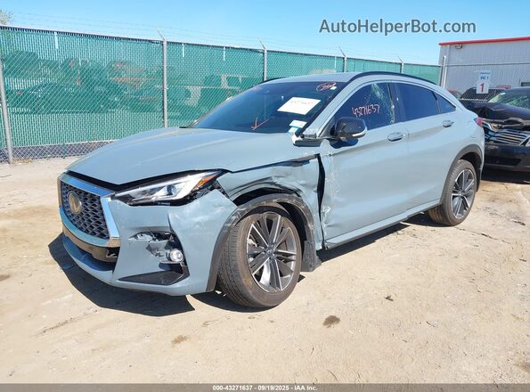 3PCAJ5J33NF114543 2022 INFINITI QX55 Серый Передняя левая четверть