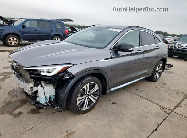 3PCAJ5L38NF104684 2022 INFINITI QX55 Gray Առջևի ձախ երեք քառորդ տեսարան