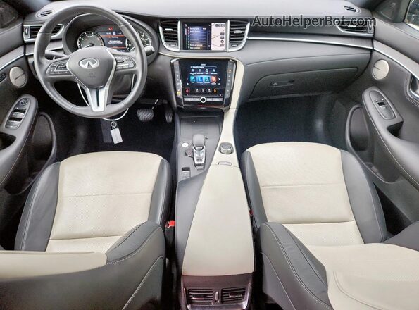 3PCAJ5L38NF104684 2022 INFINITI QX55 Gray Առջևի վահանակի տեսք