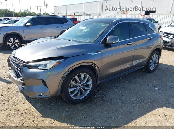 3PCAJ5M12LF100477 2020 INFINITI QX50 Серый Передняя левая четверть