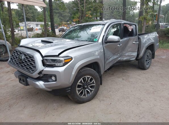 3TYCZ5AN8MT040568 2021 TOYOTA TACOMA Silver Przód lewy