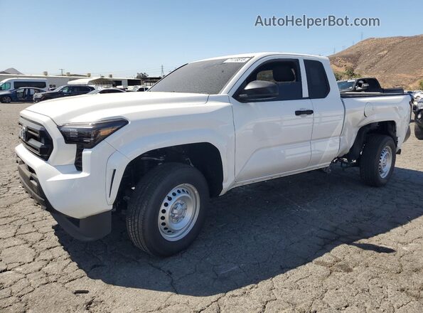 3TYJDAHN5ST030971 2025 TOYOTA TACOMA White წინა მარცხენა ხედი სამი მეოთხედიდან