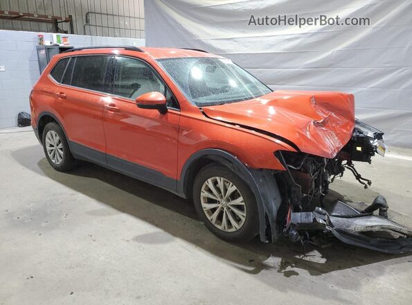 3VV0B7AX7JM089547 2018 VOLKSWAGEN TIGUAN Orange Передня права чверть