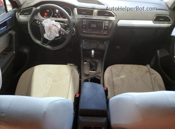 3VV0B7AX7JM089547 2018 VOLKSWAGEN TIGUAN Orange Вид панелі приладів