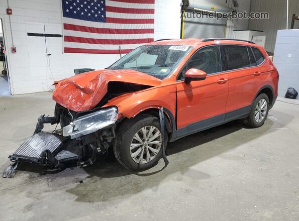 3VV0B7AX7JM089547 2018 VOLKSWAGEN TIGUAN Orange Передня ліва чверть