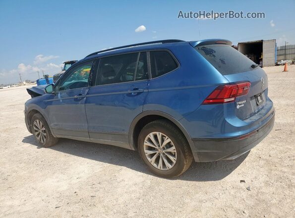 3VV1B7AX2JM058100 2018 VOLKSWAGEN TIGUAN Синий Задняя левая четверть