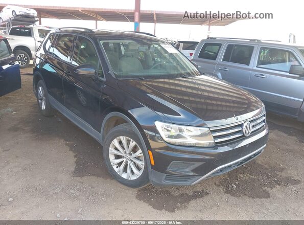 3VV1B7AX4JM121682 2018 VOLKSWAGEN TIGUAN Черный Передняя правая четверть