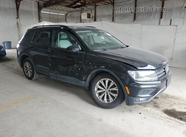 3VV1B7AX6JM023799 2018 VOLKSWAGEN TIGUAN Черный Передняя правая четверть