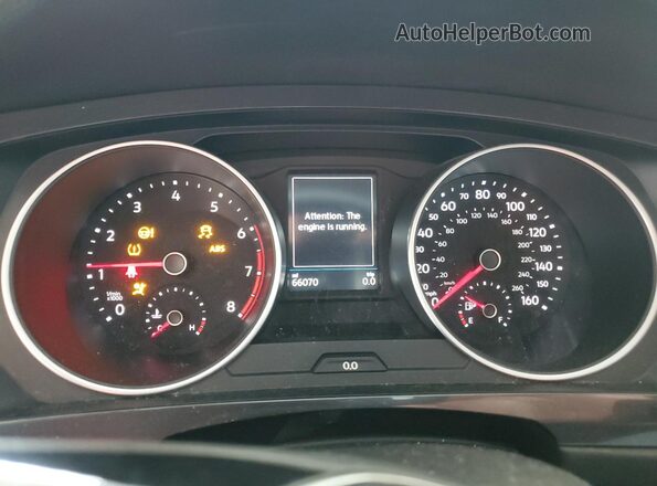3VV1B7AX6JM023799 2018 VOLKSWAGEN TIGUAN Черный Вид щитка приборов