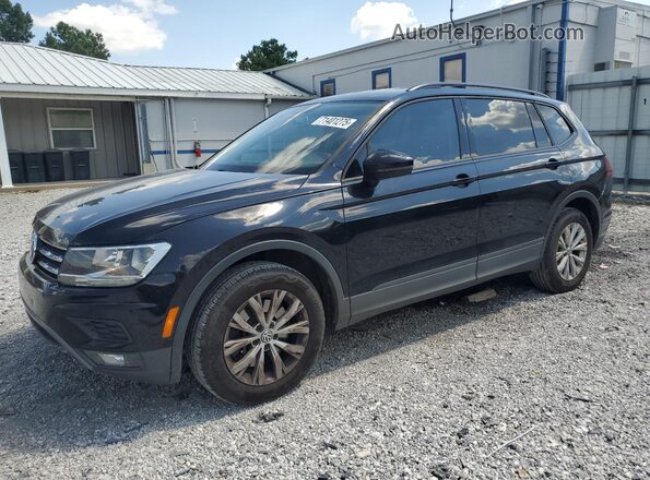 3VV1B7AX9JM015504 2018 VOLKSWAGEN TIGUAN Black Передня ліва чверть