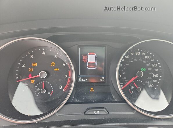 3VV2B7AX3JM091384 2018 VOLKSWAGEN TIGUAN Черный Вид щитка приборов