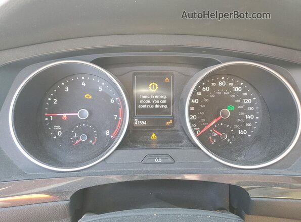 3VV2B7AX5LM177721 2020 VOLKSWAGEN TIGUAN Black ხელსაწყოთა პანელის ხედი
