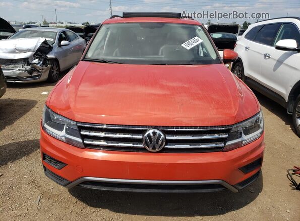 3VV2B7AX7JM070053 2018 VOLKSWAGEN TIGUAN Orange Դիմացի տեսք