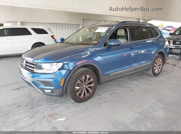 3VV3B7AX3JM033473 2018 VOLKSWAGEN TIGUAN Blue Przód lewy