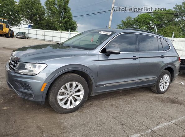 3VV3B7AX8JM103579 2018 VOLKSWAGEN TIGUAN Gray Передня ліва чверть