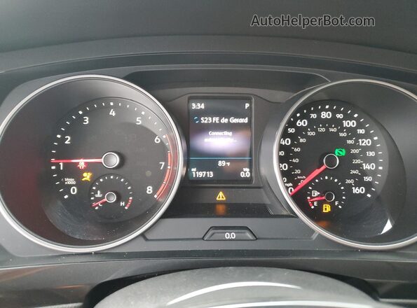 3VV3B7AX8JM103579 2018 VOLKSWAGEN TIGUAN Gray Вид щитка приладів