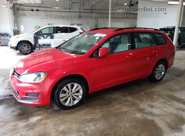 3VW017AU5HM509403 2017 VOLKSWAGEN GOLF Красный Передняя левая четверть