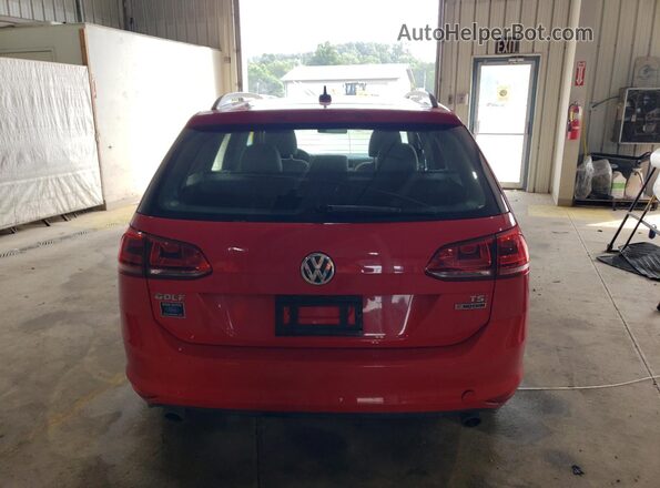3VW017AU5HM509403 2017 VOLKSWAGEN GOLF Красный Вид сзади