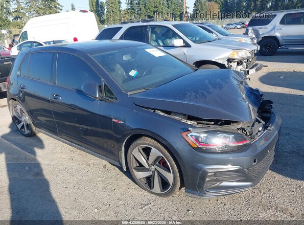 3VW447AUXJM252575 2018 VOLKSWAGEN GTI Gray Delantero derecho