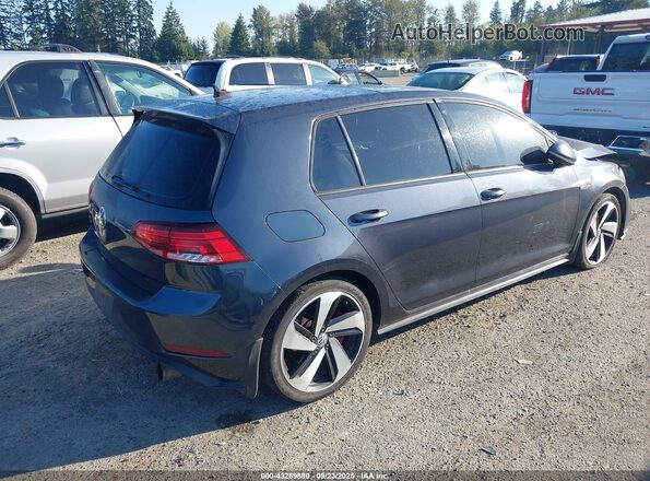 3VW447AUXJM252575 2018 VOLKSWAGEN GTI Gray Trasero derecho