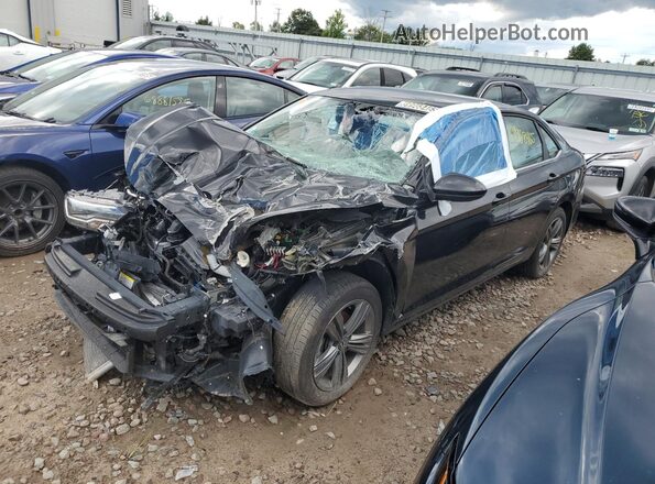 3VW7M7BU1RM059805 2024 VOLKSWAGEN JETTA Черный Передняя левая четверть