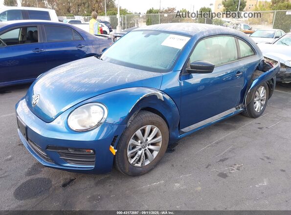 3VWF17AT1HM622444 2017 VOLKSWAGEN BEETLE Blue Vista tres cuartos delantera izquierda