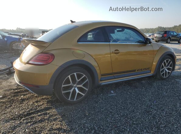 3VWS17AT1HM624757 2017 VOLKSWAGEN BEETLE Gold Rear right