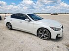 2018 Infiniti Q50 Luxe White vin: JN1EV7AR5JM436823