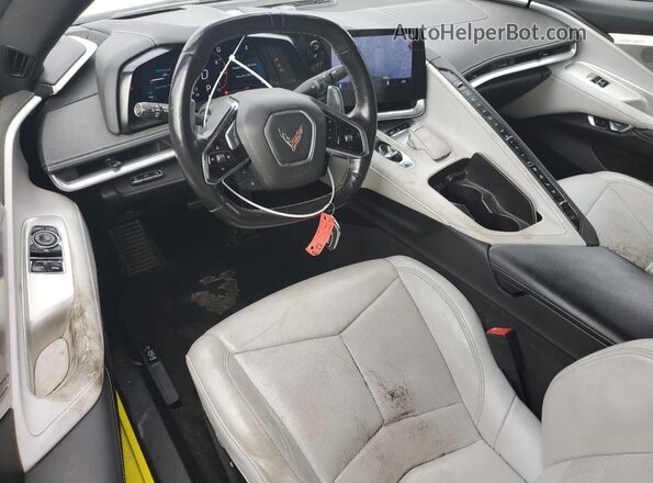 1G1YB2D41M5125614 2021 CHEVROLET CORVETTE Yellow Instrument cluster view