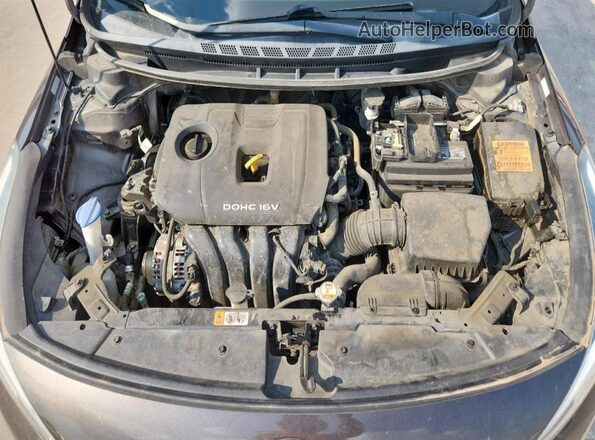 3KPFK4A76JE165163 2018 KIA FORTE Brown Vista del compartimento del motor