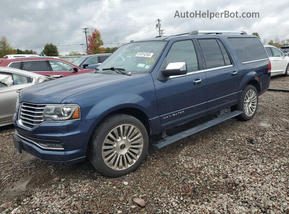 5LMJJ3JTXHEL01068 2017 LINCOLN NAVIGATOR Blue Rear left