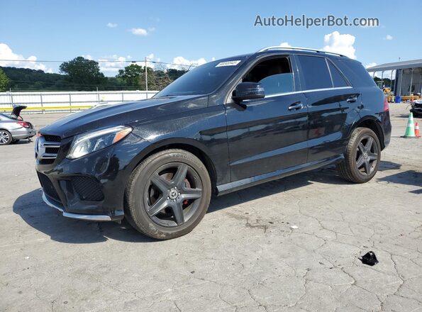 4JGDA5HB0JB105916 2018 MERCEDES-BENZ GLE Черный Передняя левая четверть