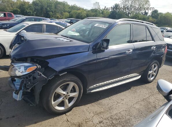 4JGDA5HB1JB132901 2018 MERCEDES-BENZ GLE Blue Vista tres cuartos delantera izquierda