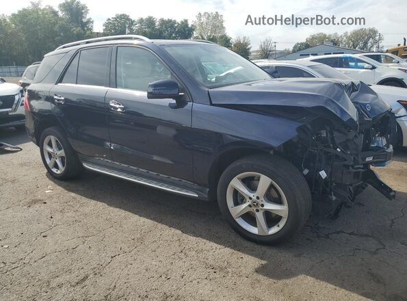 4JGDA5HB1JB132901 2018 MERCEDES-BENZ GLE Blue Delantero derecho