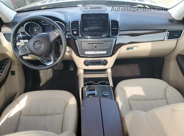 4JGDA5HB1JB132901 2018 MERCEDES-BENZ GLE Blue Vista del salpicadero