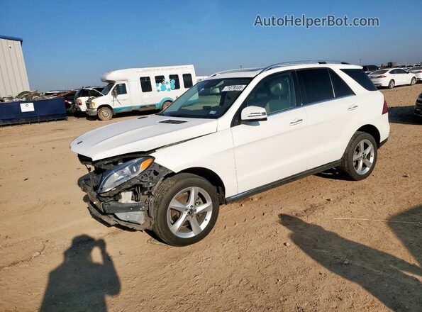 4JGDA5HB2JB150985 2018 MERCEDES-BENZ GLE White Առջևի ձախ երեք քառորդ տեսարան