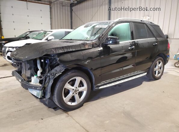 4JGDA5HB3JB187530 2018 MERCEDES-BENZ GLE Черный Передняя левая четверть