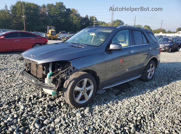 4JGDA5HB4JB019816 2018 MERCEDES-BENZ GLE Gray Przód lewy