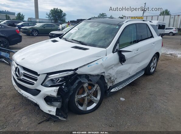 4JGDA5HB5JB022000 2018 MERCEDES-BENZ GLE White Առջևի ձախ երեք քառորդ տեսարան