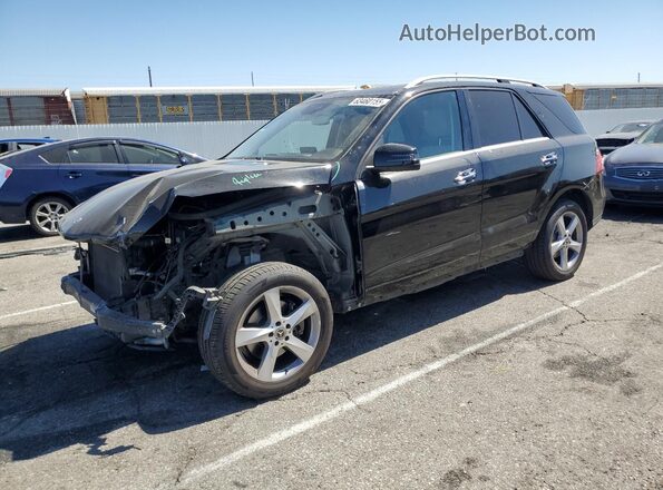 4JGDA5HB7JB175039 2018 MERCEDES-BENZ GLE Черный Передняя левая четверть