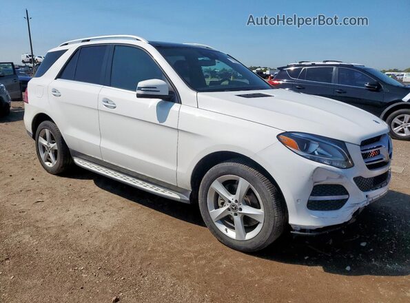 4JGDA5JB0JB027051 2018 MERCEDES-BENZ GLE Белый Передняя правая четверть