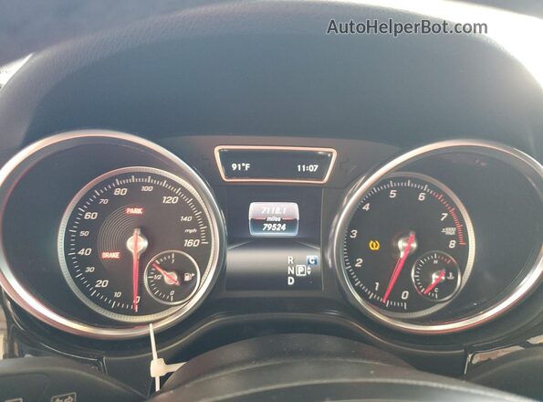 4JGDA5JB1JB188413 2018 MERCEDES-BENZ GLE Black Widok zestawu wskaźników