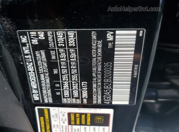 4JGDA5JB2JB200035 2018 MERCEDES-BENZ GLE Black Շարժիչի բաժամունքի տեսք