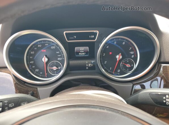 4JGDA5JB7JB088090 2018 MERCEDES-BENZ GLE White Vista del cuadro de instrumentos