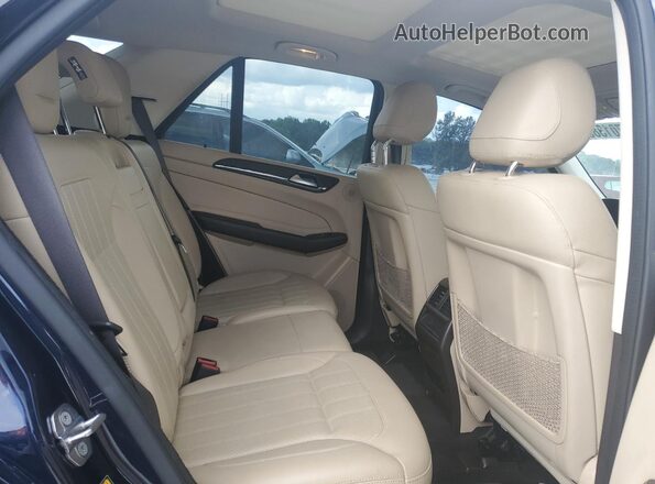 4JGDA5JB8JB202033 2018 MERCEDES-BENZ GLE Blue Вид задньої частини салону