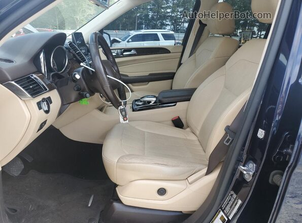 4JGDA5JB8JB202033 2018 MERCEDES-BENZ GLE Blue Вид салону спереду