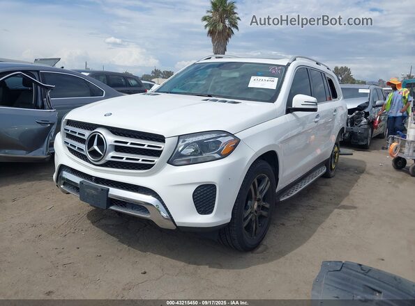 4JGDF6EE3HA749318 2017 MERCEDES-BENZ GLS 450 White Առջևի ձախ երեք քառորդ տեսարան