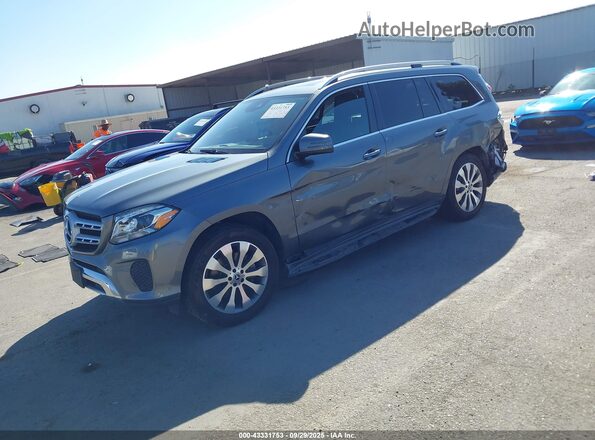 4JGDF6EE9KB230176 2019 MERCEDES-BENZ GLS 450 Gray Առջևի ձախ երեք քառորդ տեսարան