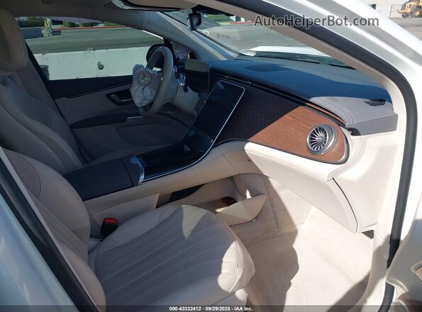 4JGDM2DB3PA005982 2023 MERCEDES-BENZ EQS 450+ SUV White Widok wnętrza z przodu