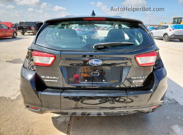 4S3GTAM60J3750637 2018 SUBARU IMPREZA Black Vista trasera